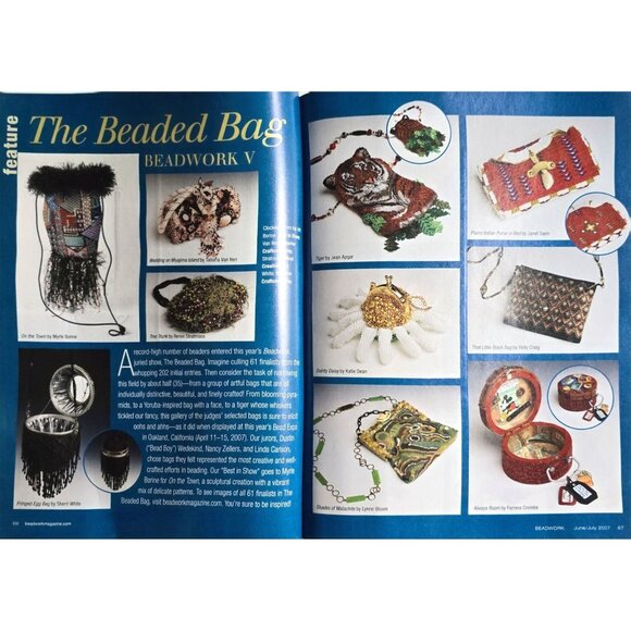 Beadwork Magazine June July 2007 Seeds And Chains A Steely Zen Necklace - Picture 13 of 16